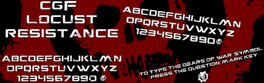 CGF Locust Resistance Font