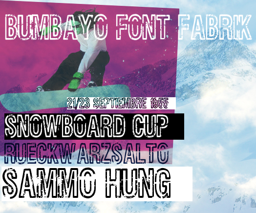 Rueckwarzsalto Font