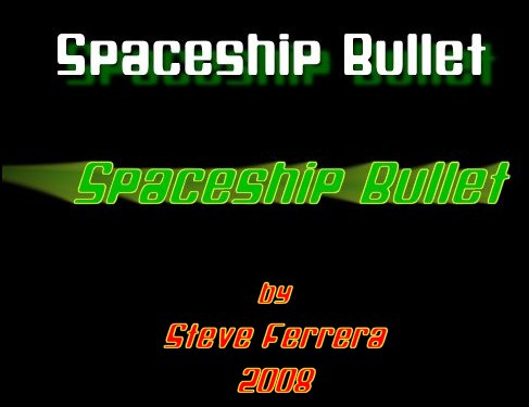 Spaceship Bullet Font