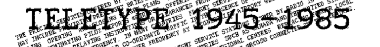 Teletype 1945-1985 Font