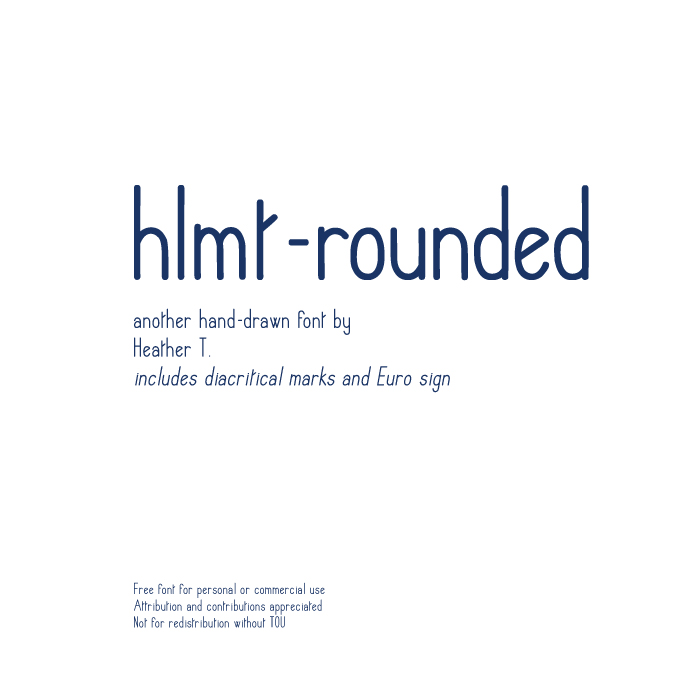 Hlmt Rounded Font