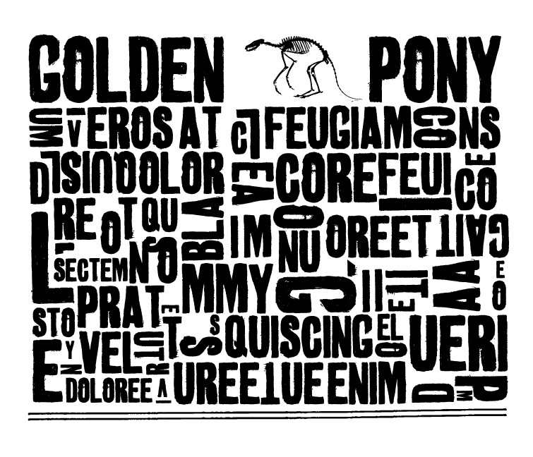 Golden 0 Pony Font