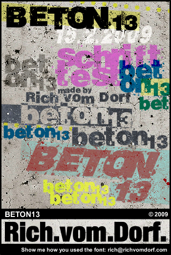 RvD Beton13 Font