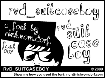 RvD Suitcaseboy Font