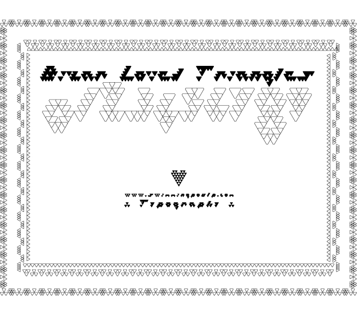 Bizar Loved Triangles Font