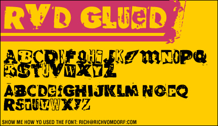 RvD Glued Font