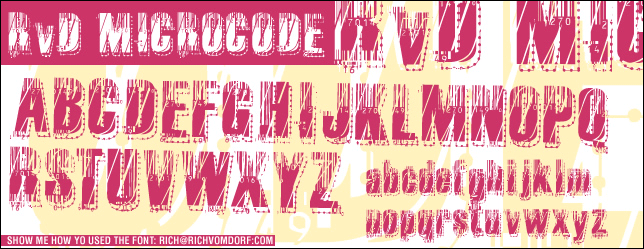 RvD Microcode Font