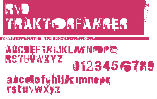 RvD Traktorfahrer Font