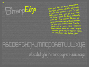 SharpEdge Font