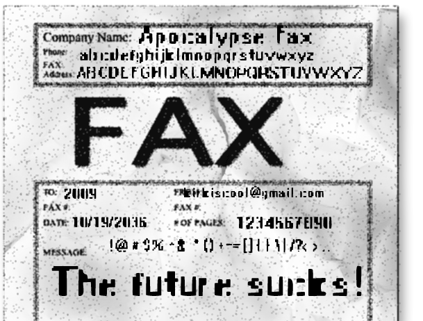 Apocalypse Fax Font