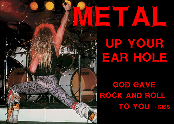 Metal Up Your Ear Font