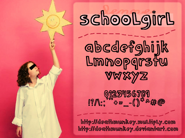 Denne schooLgirL Font