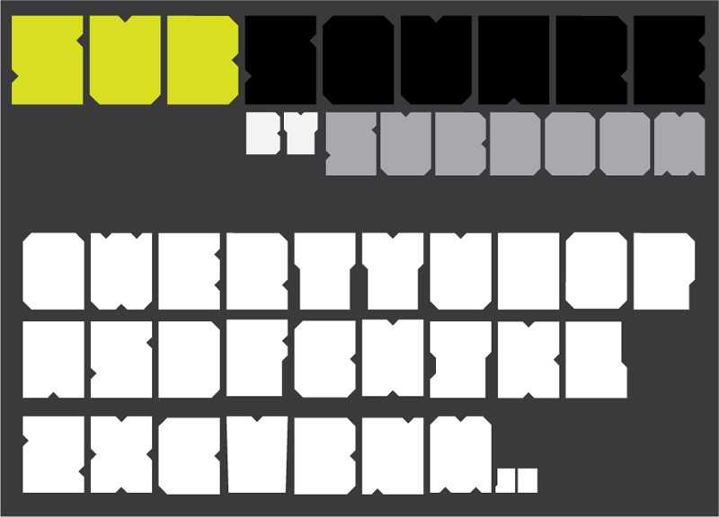 SubSquare Font