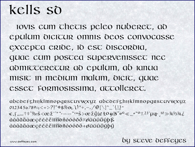 Kells SD Font