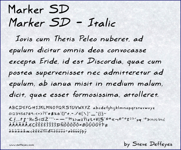 Marker SD Font