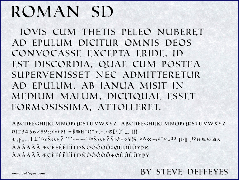 Roman SD Font