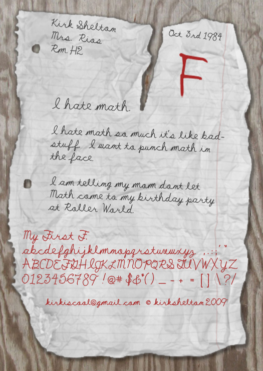 My First F Font