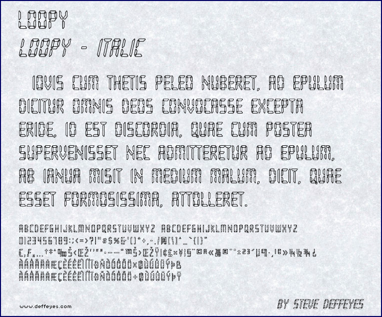 Loopy Font