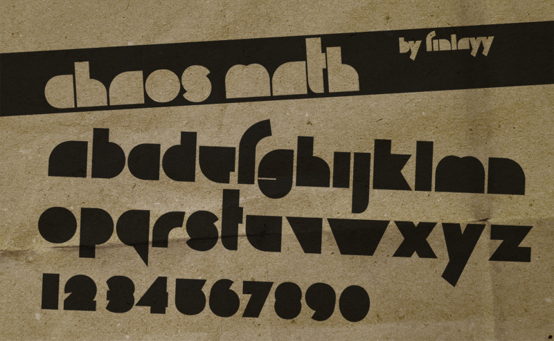 Chaos Math Font