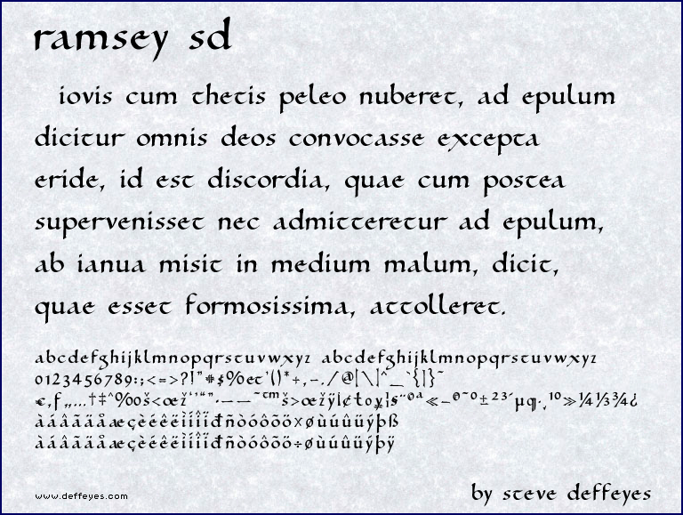 Ramsey SD Font