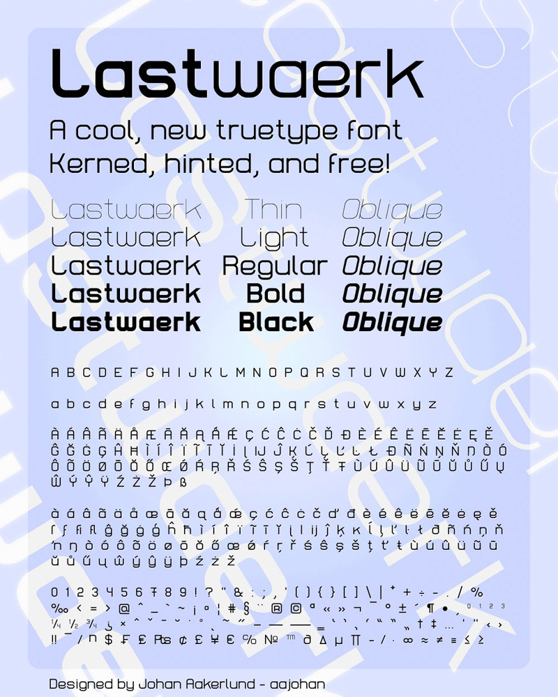 Lastwaerk Font