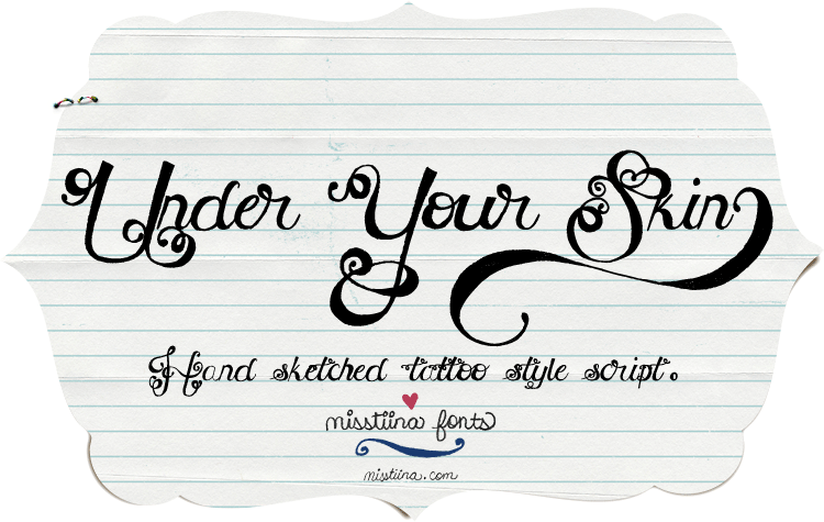 MTF Under Your Skin Font