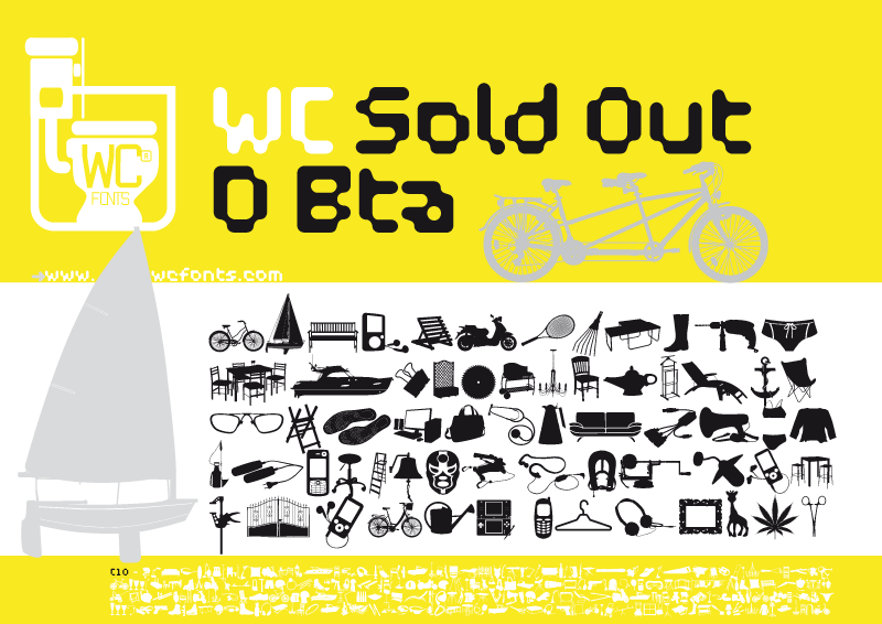 WC Sold Out D Bta Font