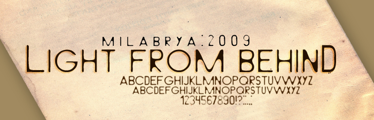 Light From Behind Font