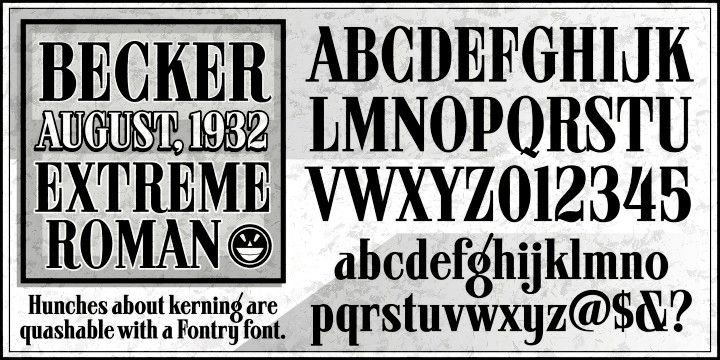 ARB 08 Extreme Roman AUG-32 CAS Font