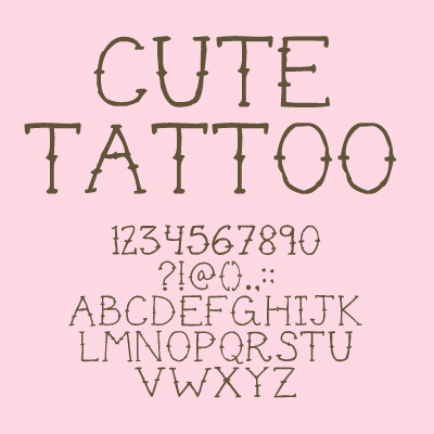 Cute Tattoo Font