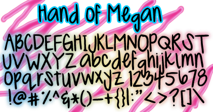 Megan Hand Font