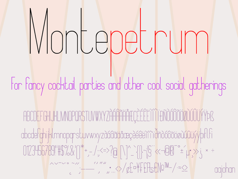 Montepetrum Font
