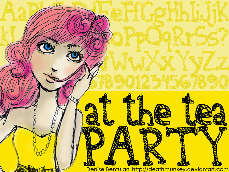 Denne At The Tea Party Font