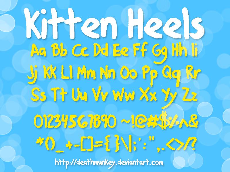 Denne Kitten Heels Font