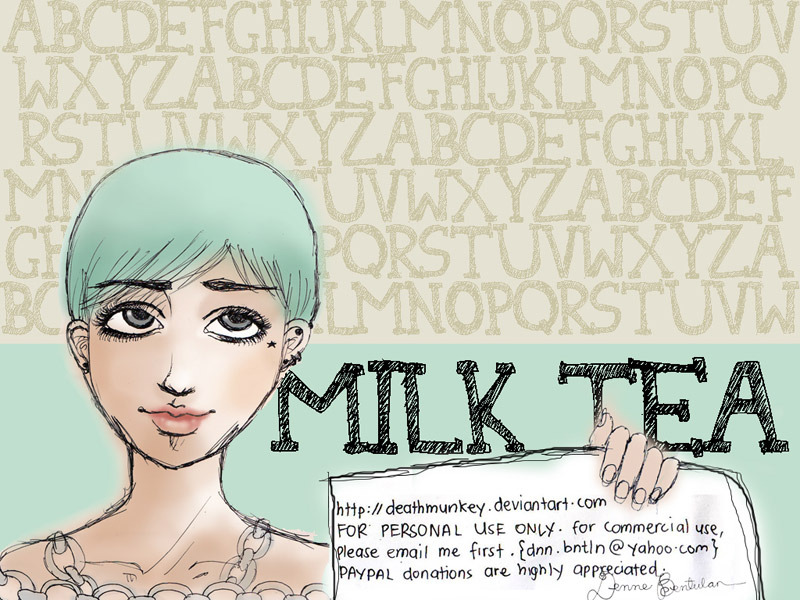Denne Milk Tea Font