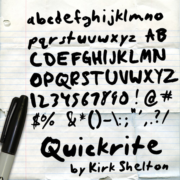 Quickrite Font