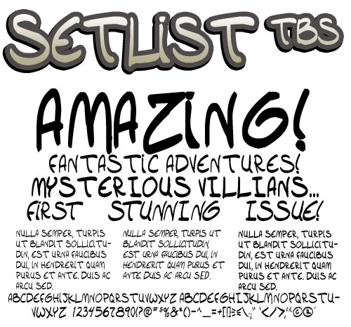 Setlist TBS Font