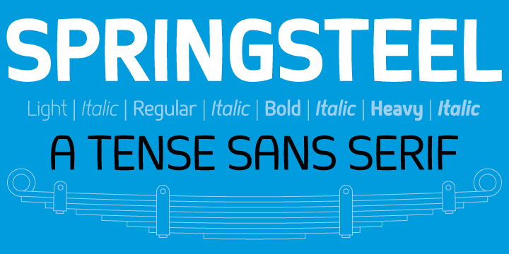 Springsteel Light Font