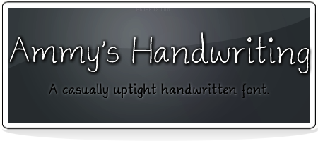 Ammys Handwriting Font
