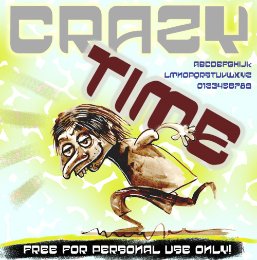 VTKS Crazy Time Font