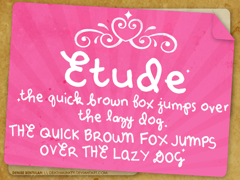 Denne Etude Font
