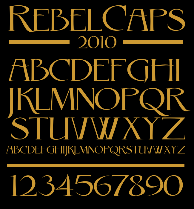 Rebel Caps Font