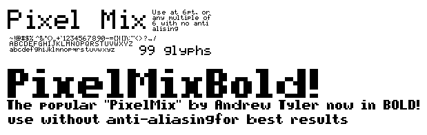 PixelMix Font