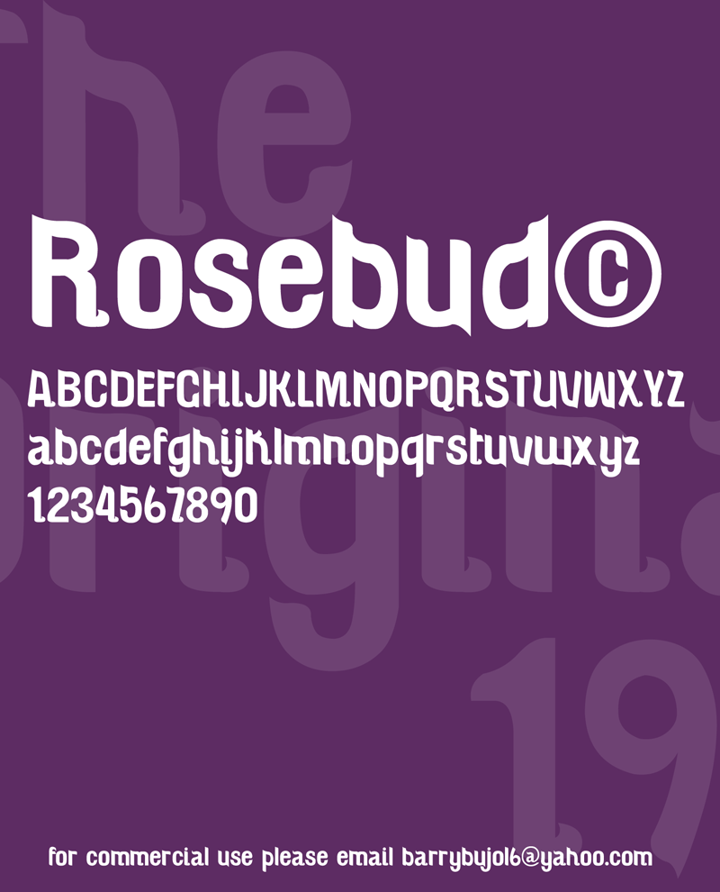 Rosebud Font