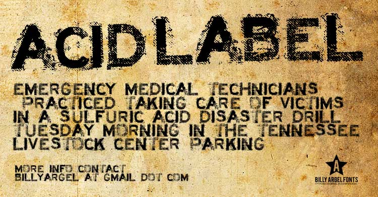 Acid Label Font