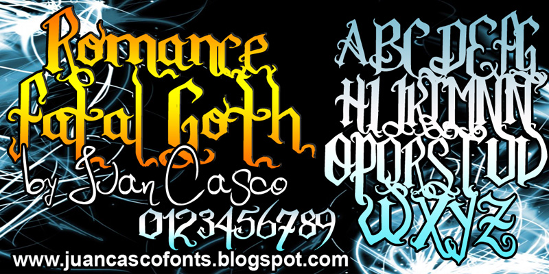 Romance Fatal Goth Font