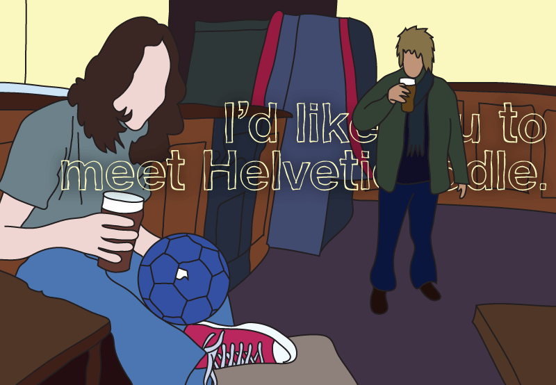Helvetidoodle by Ed T Font