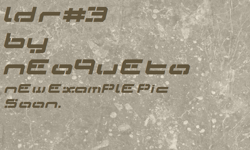 LDR#3 Font