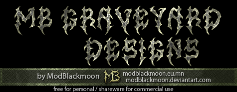 MB Graveyard Designs Font