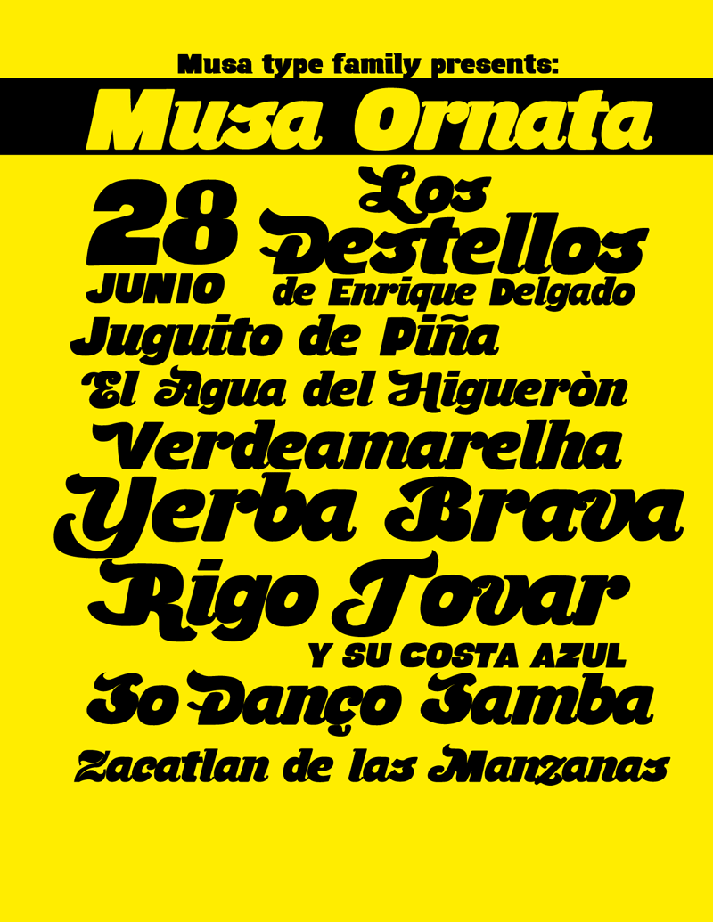 Musa Ornata Font